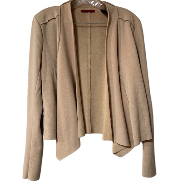 BKE Sweaters - BKE Cardigan Women’s Camel Tan Waterfall Open jacket cropped Size Medium